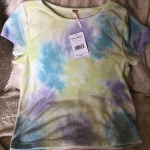 Amazing tie dye free people shirt